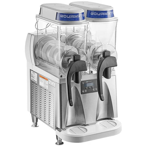 Bunn 58000.0000 Ultra NX White and Stainless Steel Double 3 Gallon Slushy Machine - 120V