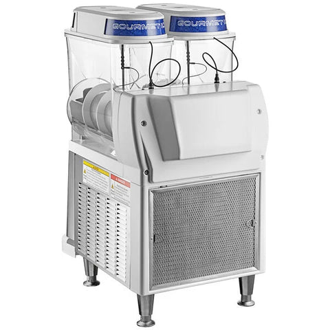 Bunn 58000.0000 Ultra NX White and Stainless Steel Double 3 Gallon Slushy Machine - 120V