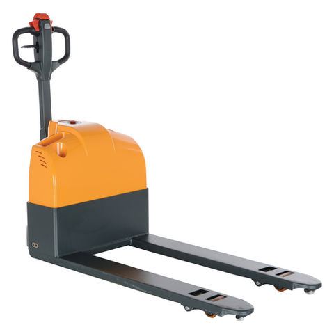 Vestil Steel Semi-Electric Pallet Truck 3300 Lb. Capacity Yellow