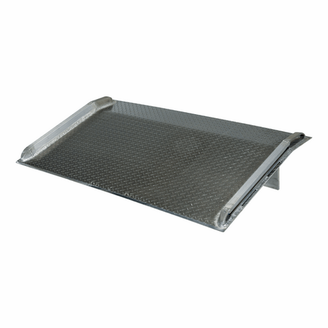 Vestil Aluminum Truck Dock Board 66 In. x 66 In. 7000 Lb. Capacity Silver