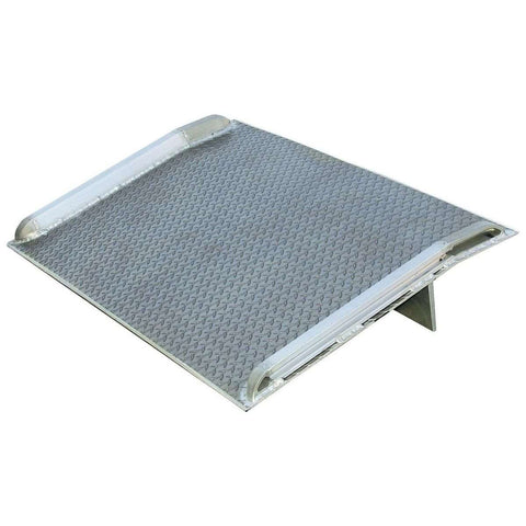 Vestil Aluminum Truck Dock Board 66 In. x 66 In. 9000 Lb. Capacity Silver