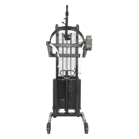 Vestil Steel DC Powered Drum Lifter/Rotator/Transporter 61 In. x 36-1/4 In. x 88 In. 550 Lb. Capacity Black/Yellow