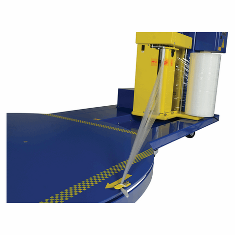 Vestil Steel Auto Wrap Stretch Wrap Machine 60 In. Turntable Diameter 4,000 Lb. Capacity Blue