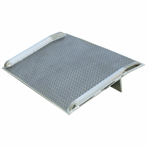 Vestil Aluminum Truck Dock Board 66 In. x 66 In. 8000 Lb. Capacity Silver